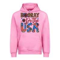 Fuchsia Pink hooray for the usa Urban Hoodie - Artiststas