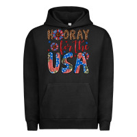 Pigment Black hooray for the usa Urban Hoodie - Artiststas
