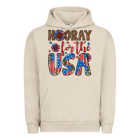 Pigment French Oak hooray for the usa Urban Hoodie - Artiststas