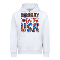 White hooray for the usa Urban Hoodie - Artiststas