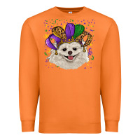 Carrot mardi gras hat white pomeranian Premium Sweatshirt - RanaPortraitStore