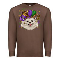 Chestnut mardi gras hat white pomeranian Premium Sweatshirt - RanaPortraitStore