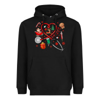 Black christmas nurse Heavyweight Hoodie - MaliasSmallBusiness