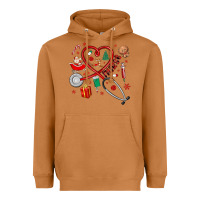 Meerkat christmas nurse Heavyweight Hoodie - MaliasSmallBusiness