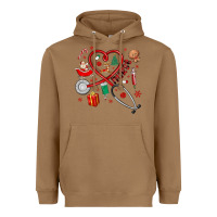 Toasted Coconut christmas nurse Heavyweight Hoodie - MaliasSmallBusiness