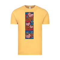 Vintage Mustard usa flag and cross penwraps 1 Vintage Tee - Artiststas