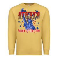 Antique Gold America home of the free Premium Sweatshirt - texasbilliewilder