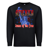 Black America home of the free Premium Sweatshirt - texasbilliewilder