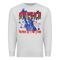 Dove Grey America home of the free Premium Sweatshirt - texasbilliewilder
