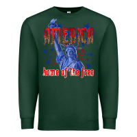 Sports Green America home of the free Premium Sweatshirt - texasbilliewilder