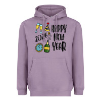 Lavender happy new year 2024 Heavyweight Hoodie - MaliasSmallBusiness