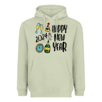Matcha happy new year 2024 Heavyweight Hoodie - MaliasSmallBusiness