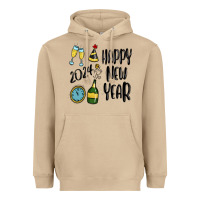 Mushroom happy new year 2024 Heavyweight Hoodie - MaliasSmallBusiness