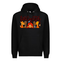 Black firefighter  mom Premium Hoodie - AdoDesignShop