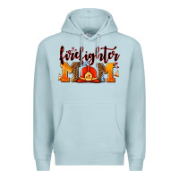 Blue Mist firefighter  mom Premium Hoodie - AdoDesignShop