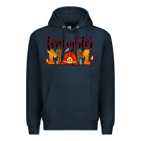 Navy firefighter  mom Premium Hoodie - AdoDesignShop