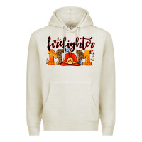 Oatmeal Heather firefighter  mom Premium Hoodie - AdoDesignShop