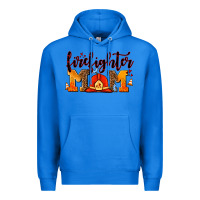 True Royal firefighter  mom Premium Hoodie - AdoDesignShop
