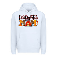 White firefighter  mom Premium Hoodie - AdoDesignShop
