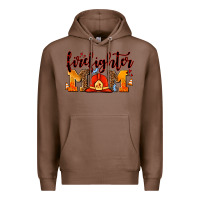 Chestnut firefighter  mom Premium Hoodie - AdoDesignShop