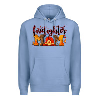 Colony Blue firefighter  mom Premium Hoodie - AdoDesignShop