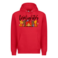 Red firefighter  mom Premium Hoodie - AdoDesignShop