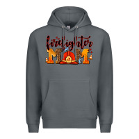 Rock firefighter  mom Premium Hoodie - AdoDesignShop