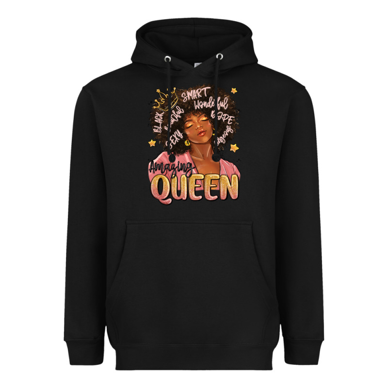 Black Queen Heavyweight Hoodie by MaliasSmallBusiness | Teevron
