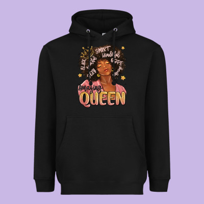 Heavyweight Hoodie black queen