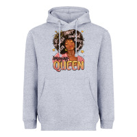 Heather Grey black queen Heavyweight Hoodie - MaliasSmallBusiness