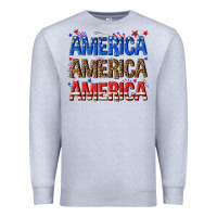 Heather Grey America america america fourth of july Premium Sweatshirt - texasbilliewilder
