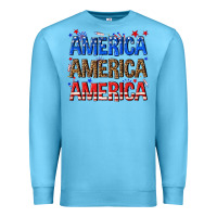 Ocean Blue America america america fourth of july Premium Sweatshirt - texasbilliewilder
