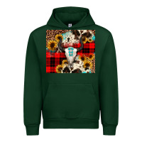 Forest Green bullskull Sunflower Urban Hoodie - JahusDesignShop