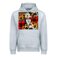 Heather Grey bullskull Sunflower Urban Hoodie - JahusDesignShop