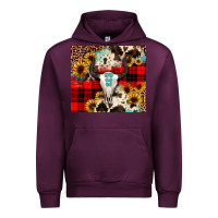 Mauve Wine bullskull Sunflower Urban Hoodie - JahusDesignShop