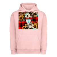 Pigment Salmon bullskull Sunflower Urban Hoodie - JahusDesignShop
