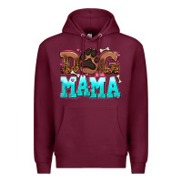 Burgundy dog mama Premium Hoodie - AdoDesignShop