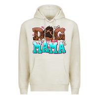 Oatmeal Heather dog mama Premium Hoodie - AdoDesignShop