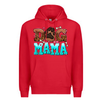 Red dog mama Premium Hoodie - AdoDesignShop