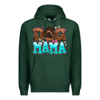 Sports Green dog mama Premium Hoodie - AdoDesignShop