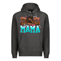 Charcoal Heather dog mama Premium Hoodie - AdoDesignShop