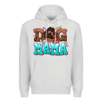 Dove Grey dog mama Premium Hoodie - AdoDesignShop