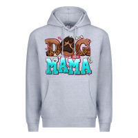 Heather Grey dog mama Premium Hoodie - AdoDesignShop