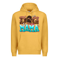 Mustard dog mama Premium Hoodie - AdoDesignShop