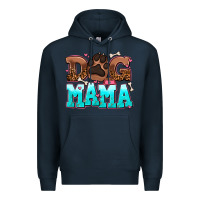 Navy dog mama Premium Hoodie - AdoDesignShop