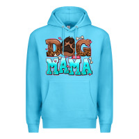 Ocean Blue dog mama Premium Hoodie - AdoDesignShop