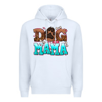 White dog mama Premium Hoodie - AdoDesignShop