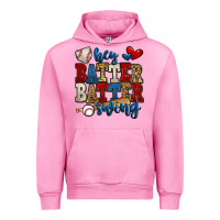 Fuchsia Pink hey batter batter swing baseball Urban Hoodie - Jasminsmagicworld