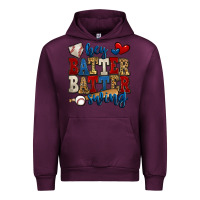 Mauve Wine hey batter batter swing baseball Urban Hoodie - Jasminsmagicworld