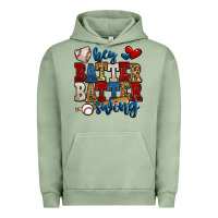 Pigment Oil Green hey batter batter swing baseball Urban Hoodie - Jasminsmagicworld